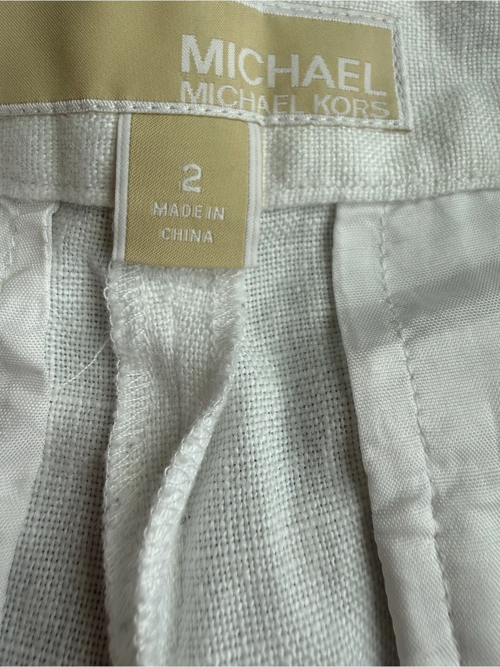 Michael Kors Embroidered linen shorts